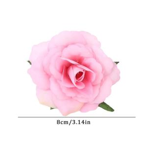 Künstliche Blumen, 30 stücke Echt Aussehende Schaum Gefälschte Rosen mit Stielen for DIY Hochzeit Bouquet Handwerk Party Valentinstag(Blue)