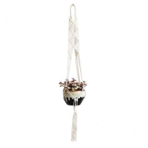 Handgemaakte Macramé Bedrijfshanger Bloem / Pot Hanger Pot Vak voor Wanddecoratie Count/Tuin Pothouder voor Planten (Kleur: DTC1005)