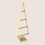 Weihnachtsbaum aus Metall Christbaum Tannenbaum Deko Baum Kunstbaum Loft Schwarz Weiß Gold (Gold, 85cm)