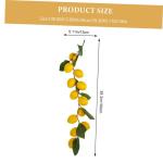 4 Stück Simulation Zitronenrattan Girlandenschmuck Sommerkranz vor der Haustür kunstplflanze Artificial Plant Eukalyptusgirlande Dekor willkommene Türgirlande Sommergirlande Yel
