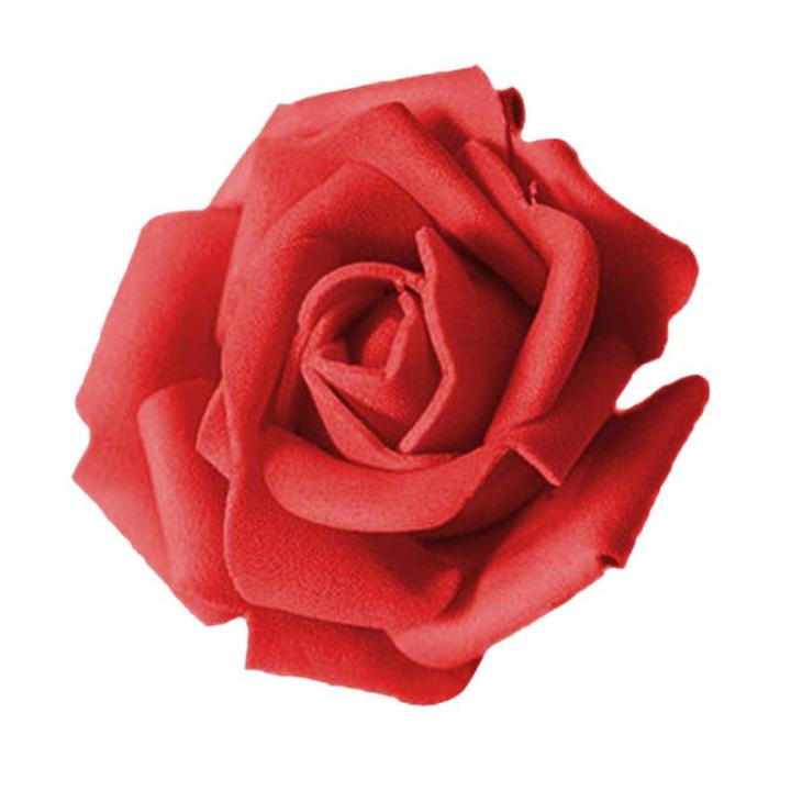 50 stuks kunstschuim roze hoofden van bloemen, boeket, bruid, feestdecoratie voor thuis, rood