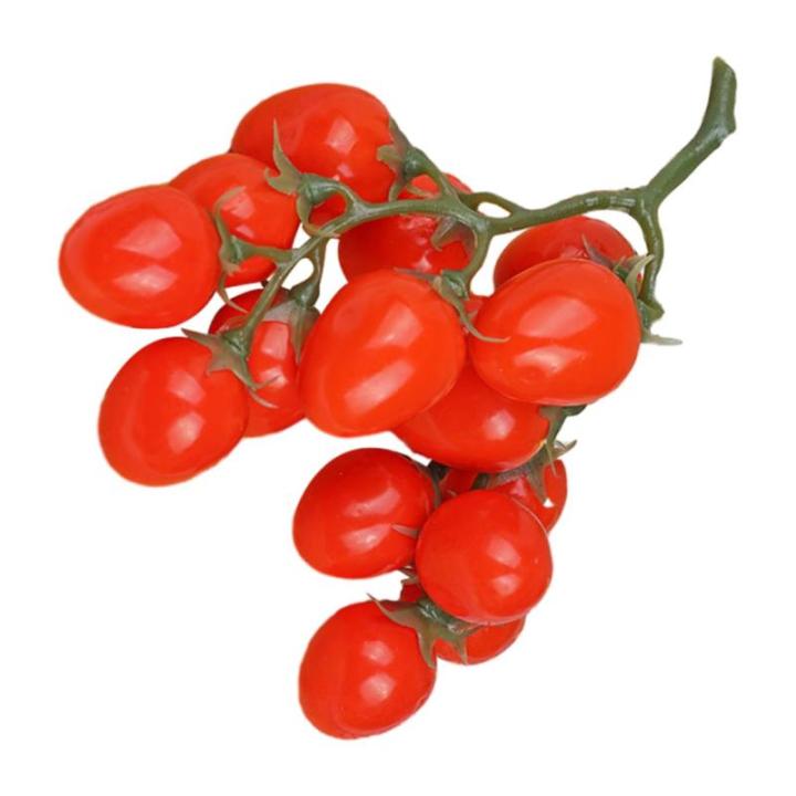 3st Simulierte Kleine Tomaten Kunstfruchtdekor Realistisch Obstverzierung Für Zu Hause Fotografie-Requisiten Lebensechte Gefälschte Kirschtomaten Heimdekoration Schaum