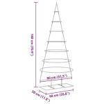 Kerstdecoratie kerstboom 180 cm metaal zwart, kerstboom, kerst decoratie, nep kerstboom, kerstdecoratie, kunst kerstboom, duurzame kerstboom