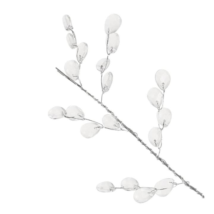4 Stück Kristallperlen Acryl Blumenzweig Perlen Blumenzweig Knospenzweig Künstlicher Blumenzweig Acrylzweig Hochzeit DIY Blumenhandwerk Perle Heim DIY Acryl Pflanze