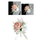 8er-Pack Ansteckblumen für Bräutigam und Braut, anspruchsvolle Ansteckblumen für die Hochzeit, Elegante Boutonniere-Accessoires für Brautjungfern
