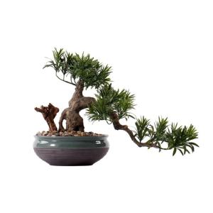 Künstlicher Bonsai-Baum Künstliche Bonsai-Baum 17 Zoll Faux Topfpflanze Gefälschte Baum Topf Ornamente, Bonsai-Pflanze for Home Schreibtischdekoration Künstliche Bäume Pflanze
