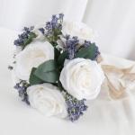 Braut Hochzeit Blume Seide Rosen Hand Bouquet Zubehör Frauen Party Dekoration