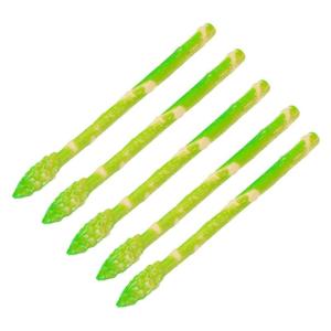 5 Stück Simulierter Spargel Simulationsspargel Lebensechter Spargel Künstlicher Spargel Dekor Gefälschter Spargel Künstlicher Spargel Display Requisiten Künstlicher