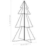 Weihnachtsbaum in Kegelform 160 LEDs Indoor & Outdoor 78x120 cm