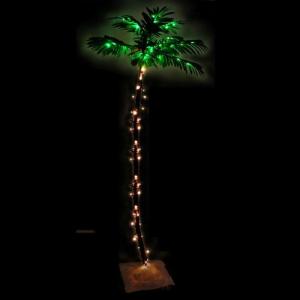Kunstpalm met 96 leds, decoratieve boom, kunstboom, decoratie voor Kerstmis, feest, bruiloft, tuin, balkon, warmwit, 180 cm