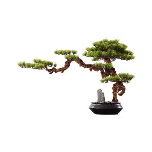 Künstlicher Bonsai-Baum Simulation Kiefer Künstliche Bonsai Pflanzen Zen Garten Dekoration Künstlicher Baum Home Office Desktop Wohnzimmer Dekor Ornament, Höhe 20,47'' Künstli