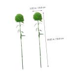 2St künstliche Pflanzenballverzierung dekorative Kunstpflanzen Simulation Formschnittpflanze Buchsbaum Kugel zimmerpflanzen Kunstpflanzen drinnen Zweige für Vase Weich-PVC Green
