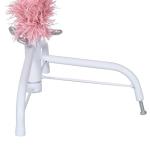 Wiederverwendbar Künstlicher Halb-Weihnachtsbaum mit Ständer 120 cm H Christmas Tree Weihnachtsbaum Home Tannenbaum Weihnachtsdeko Christbaum Kunstbaum PVC und Stahl Rosa