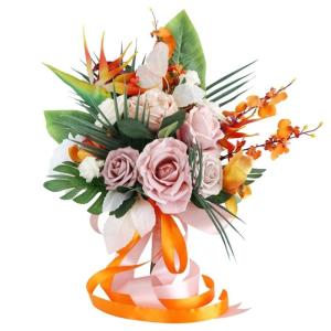 Romantischer Brautstrauß zum Werfen für Brautjungfern Hochzeitszeremonie Brautblumen