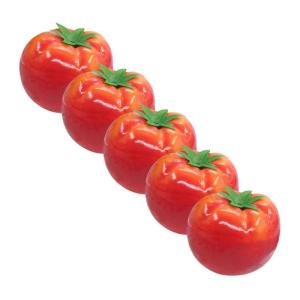 1 Satz Nachahmung Tomate Künstliche Tomaten Dekorative Tomaten Realistisches Gemüsemodell Künstliches Gemüsemodell Gefälschtes Tomatenmodell Künstliche Früchte Schaum Rot 5s