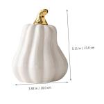 Nordic Keramische Pompoen Oogsten Herfst Pompoen Figuren Kunstmatige Groente Realistische Pompoen Herfst Figuur Pompoen Decoratie Sculptuur Halloween Wit
