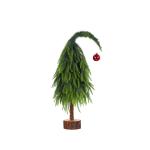 Kleiner Weihnachtsbaum 30 cm/45 cm/60 cm Christbaumschmuck, Bezaubernder Christbaumschmuck mit krummem Hals, künstlicher Mini-Weihnachtsbaum für Weihnachten, Festliche Feiertage,