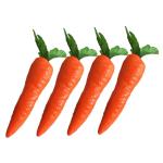 3 Sätze Künstliche Karotte Wohnungsdeko Wohnraumdeko Toy Pflanzliche Lebensmittelmodelle Dekorative Karotten Frühlingsdeko Künstliches Gemüse Für Party Schaum Karotten 4 Stü