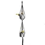 Handgemaakte Macramé Bedrijfshanger Bloem / Pot Hanger Pot Vak voor Wanddecoratie Count/Tuin Pothouder voor Planten (Kleur: DTC1007)