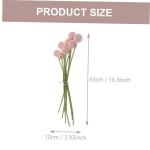 1Stk Simulierte Kugelchrysantheme künstlich lebendiges Gänseblümchen-Bouquet-Dekor künsliche Blumen Artificial Blumenstraußdekoration Blumenarrangement Strauß Plastik Rosa