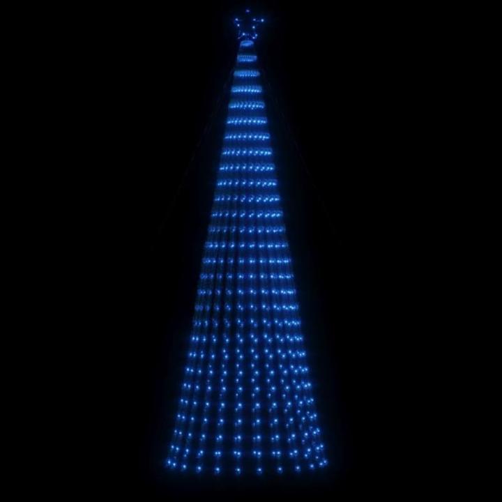 LED Weihnachtsbaum Aussen Kegelform Weihnachtsbaum Metall Groß Blau 688 LEDs Tannenbaum Lichterbaum Weihnachtsdeko Aussen Weihnachtsbaum Tanne 300 cm