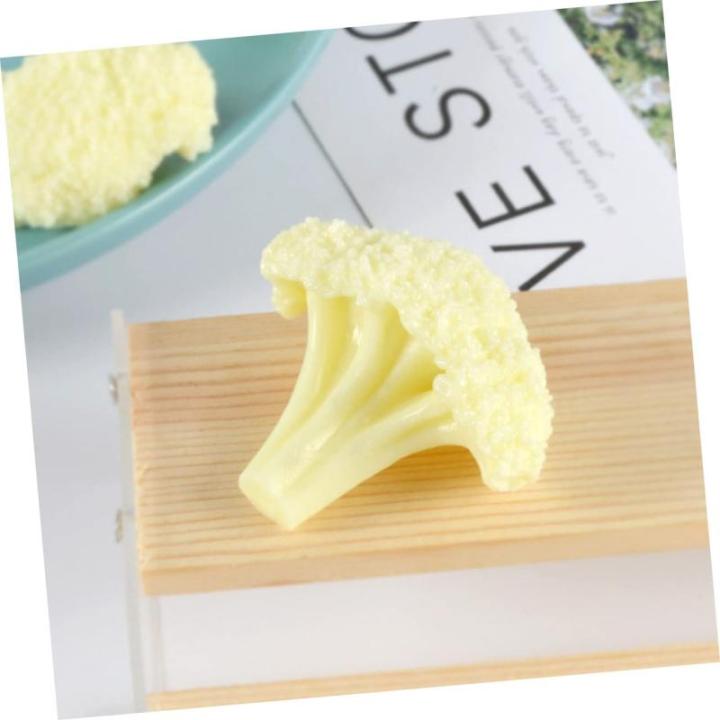 3 Stück Blumenkohl Modell Brokkoli Modelle Simulierte Brokkoli Modell Lebensechte Brokkoli Gefälschter Gemüse Brokkoli Künstliches Gemüse Broccolini