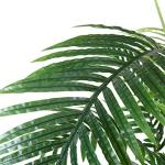 Areca Kunstpalm, 60 cm, in pot, kunstplant, tropisch, Hawaï, groen, voor slaapkamer, kantoor, tuin, bruiloft, party, decoratie (2 stuks)