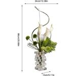 Kunstblumen Einfaches künstliches Blumenarrangement – ​​romantische Kunstpflanzen in Einer Glasvase für Wohnzimmer, Hotel und Heimdekoration für jeden Anlass