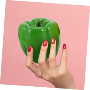 5 Stück Simuliertes Gemüse Pepperoncini Paprika Chiltepin Pfeffer Bauernhaus Dekorationen Falsche Paprika Künstliches Gemüse Gefälschtes Pfeffermodell Realistische
