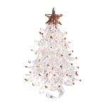 Tisch-Weihnachtsbaum,Weihnachtsbaumfiguren - Kleine Weihnachtsbaum-Miniatur-Weihnachtsfigur,Sammlerkunst-Glasstatue, Tisch-Weihnachtsbaum, Puppenhaus, Miniatur-Winterfiguren für d