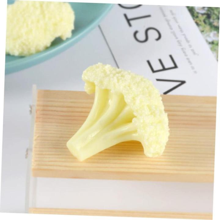 5 Teiliges Blumenkohl Modell Realistisches Spiel Lebensmittelsimulation Gemüse Brokkoli Spielzeug Lebensechtes Gemüse Gefälschte Salatsimulation Brokkolischeibe