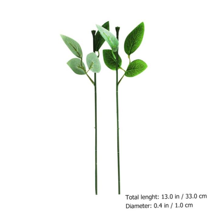 160 STK Rosenstiel künstliche blüten Artificial blumenstecker künstlicher Pflanzenstamm künstliche Blumenstiele künstliche Rosen bastelt Blumendraht DIY-Material Kunststoff