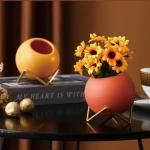 Kunstblumen Künstliche Mini-Topfblumenpflanze, für drinnen und draußen, Zuhause, Küche, Büro, künstliche kleine Blume, Keramik-Blumentopf für jeden Anlass