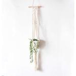 Handgemaakte Macramé Bedrijfshanger Bloem / Pot Hanger Pot Vak voor Wanddecoratie Count/Tuin Pothouder voor Planten (Kleur: DTC1017)