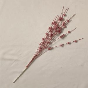 Künstliche Schaumstoffblumen, goldener Glitzer, Weihnachtsbeeren, Blumenstrauß, Zuhause, Weihnachten, Hochzeit, Dekoration, Tischkranz, Basteln, 43 cm