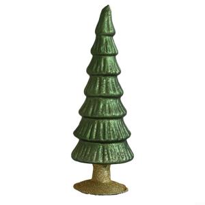 Glas Künstlicher Weihnachtsbaum Mit Beleuchtung Weihnachtsdeko Klein Christmas Tree With LED Lights Tischdekoration Nachtlicht Christbaum Künstlich Weihnachtsbaum (G)