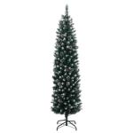 Künstlicher Weihnachtsbaum Schlank Tannenbaum Christbaum Dekobaum, Weihnachtsschmuck Weihnachtsdeko, 150 LEDs 150 cm