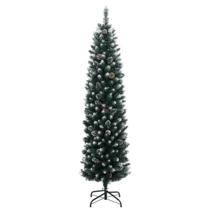 Künstlicher Weihnachtsbaum Schlank Tannenbaum Christbaum Dekobaum, Weihnachtsschmuck Weihnachtsdeko, 150 LEDs 150 cm
