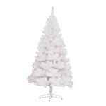 Weihnachtsbaum Weißer Künstlicher Weihnachtsbaum Mit Metallstütze, Weihnachtsbaum for Den Innen- Und Außenbereich, Weihnachtsdekoration Christbaum(1.5m)