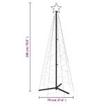 LED kerstboom kerstboom lichtboom kerstdecoratie verlichting buiten verlicht lichtketting outdoor kegelvorm koud wit 200 leds 70x180 cm