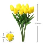 20 stuks kunstbloemen, kunstbloemen, tulp, kunstbloemen, tulp, bloemenboeket, latex, bloemen, zijde, tulp, real-touch, voor thuis, feest, bruiloftsboeket, tuindecoratie
