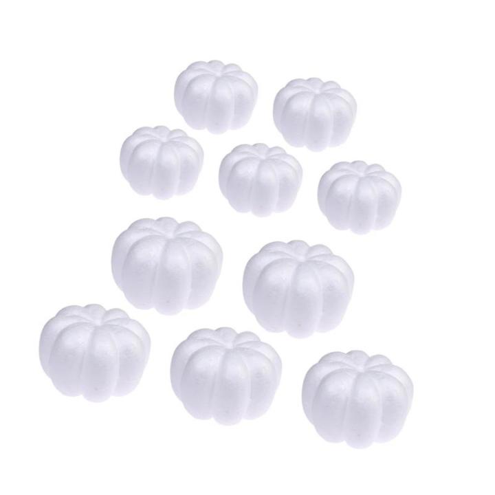 10 stuks schuimpompoenen, kunstpompoenen, oogsten, knutselen, Halloween, voor vakantie, bruiloft, modellering, wetenschappelijke projecten, feestmodellering