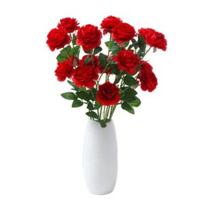 Kunstblumen Künstliche gefälschte Pfingstrose, Seidenblumen, Tischblumendekoration, gefälschter Blumenstrauß, echte Note, Geburtstagsgeschenk, Blumenarrangement für jeden Anla