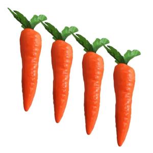 3 Sätze 3 Sets Künstliche Karotten Mini Dekor Lebensechte Gemüse Dekoration Künstliche Gemüse Requisiten Künstliches Gemüse Für Party Karotten Dekorationen 4 Stück * 3