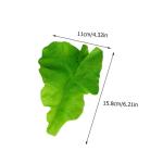 10 Sätze PVC-Salat Obstdekor Realistisches Essen Gemüse-Foto-Requisiten Grünes Dekor Künstliches Gemüseblatt Gefälschtes Gemüse Künstliche Salatblätter Green 2 Stück * 10