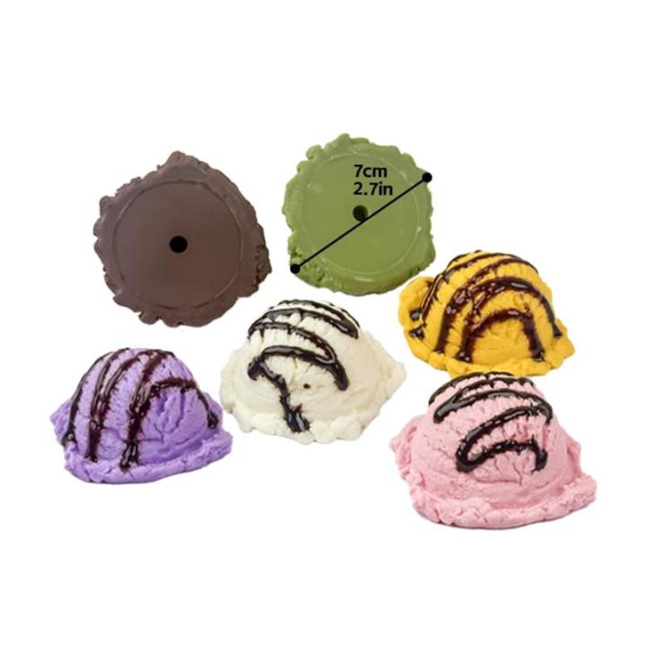 Künstliche Eisportionierer, realistische Simulation, Nachahmung, gefälschte Lebensmittel, Desserts, Modellnachbildung, gefälschte Eiskugeln, Fotografie-Requisite für Zuhause, G
