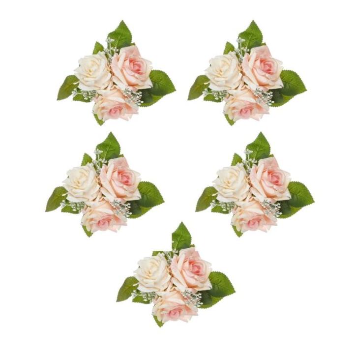 5 Stücke Künstliche Rose Blume für Hochzeit Mittelstücke Dekoration Leuchter Blume Dekoration Hochzeit Blume Anordnung
