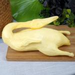 Simulatie Voedsel Model Hotel Decoratie Plastic Nep Gebakken Eend Foie Gras Pettitoe Fotosessie Vroege Kinderen Onderwijs Rekwisieten Lichtgroen