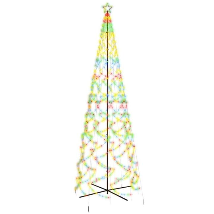 Kerstconus kleurrijk 1400 LED 160x500 cm