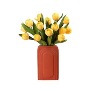 Kunstblumen Künstliche Blumen für den Innenbereich, Simulationsstrauß, künstliche Seidenblume, Tulpe, florales Kunstblumen-Dekor, künstliche Blumen in Vase für jeden Anlass